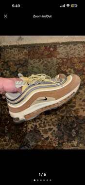 Nike Air Max 97 Unboxed Shipping Box Ale Brown Size 8.5